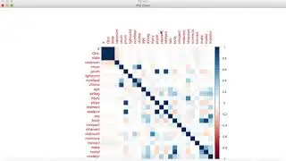 [5]  data analyst:  plot of the correlation coefficients (correlation Matrix ) using R