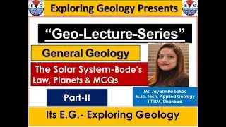 Bode's Law| Remarkable Features of Planets| Important MCQs| Solar System Part-2 |Geo Lecture Series