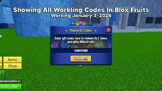 ALL WORKING CODES FOR BLOX FRUITS JANUARY 2024 *NEW* 🧑‍💻