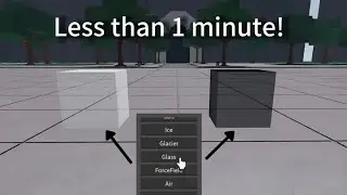 How to make a glass block In The Strongest Battlegrounds tutorial