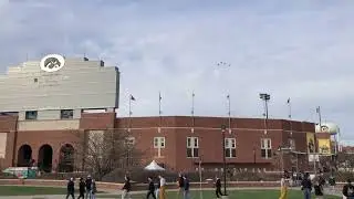 Veterans Day T-38 Flyover at Kinnick Stadium Iowa Hawkeyes Game VS Rutgers 11/11/2023