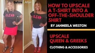 How to Make A Off-The-Shoulder T-Shirt | Upcycle | DIY
