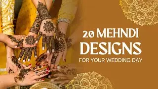 20 mendhi design for your wedding day #mendhidesign #trending#wedding #couple #mendhitrends#youtube