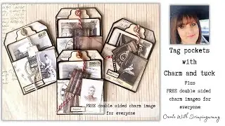 Pocket tags with charm & tuck FREE digital charms for all