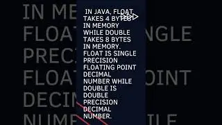 difference between double and float variables in Java || Double || Float 