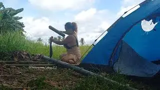 Cutting Wood Bamboo part2