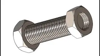 Solidworks Tutorial: Nut and Bolt Using Thread Feature, Easy and Quick