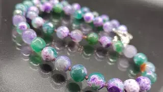 Украшения из натуральных камней агат 