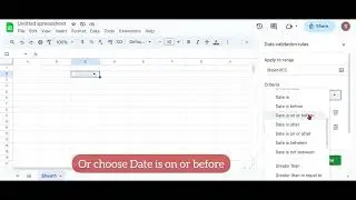 Add Date Picker Calendar Drop Down in Excel