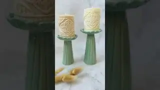 Hand-built candle holders #handmadeceramics #ceramicart #homedecor #ceramic