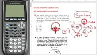 ACT MATH REPETITIVE QUESTIONS CIRCLE ARC & CENTRAL ANGLES