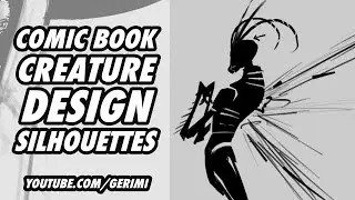 Comic Book Creature Design Silhouettes