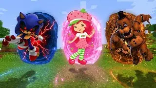 ВЫБЕРИ ПРАВИЛЬНЫЙ ПОРТАЛ ЗЛОЙ СОНИК ЗЕМЛЯНИЧКА ЯГОДКА FREDDY FAZBEAR БИТВА В МАЙНКРАФТ