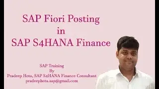 SAP Fiori Posting in SAP S4HANA Finance 1809 | SAP Fiori Configuration in SAP S4 HANA Finance 1809