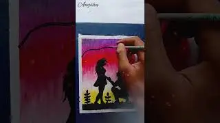 Lovely Shadow Drawing Oil Pestel // Oil Pestel Penting//#shortvideo #art #shorts #penting #drawing