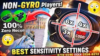 Non Gyro No Recoil sensitivity ✅❌ | Best NON GYRO SENSITIVITY SETTINGS BGMI / PUBG 🔥|| copy & used ✅