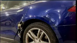 Tesla Model S.Ремонт бока. Side repair.