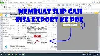 How to Create a Pay Slip That Can Be Exported Directly to PDF