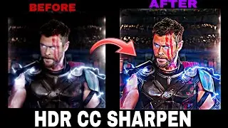 HDR CC Sharpen In Alight Motion 😍🥰 || 4K CC Edit || Full Tutorial Video 😍 ||