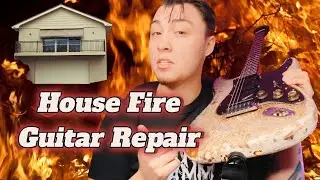 *HOUSE FIRE*🔥 Guitar Repair 🔨 Strat Style Restoration 🎸