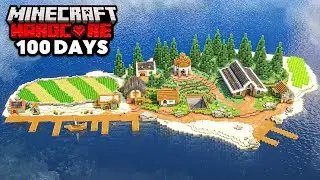 I Survived 100 Days on a DESERTED ISLAND in Hardcore Minecraft