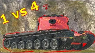 Obj.268/4 (1vs4) #вотблиц #wotblitz #shortswotb #shortswotblitz