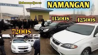 2022 Mart Namangan mashina bozori. Kobalt Jentira narxlari varyant bor 4000$puli borga