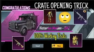 CRATE OPENING TRICKS PUBG MOBILE | FREE NEW UAZ SKIN PUBG CRATE OPENING |