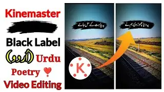 How To Add Black Labels In Poetry And Naat Videos | Label Kaise Add Kare Urdu Poetry Videos Me