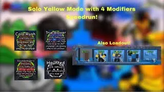 Solo Yellow Mode with 4 Modifiers (Speedrun!) | Doomspire Defense