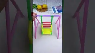 Качели из трубочек 