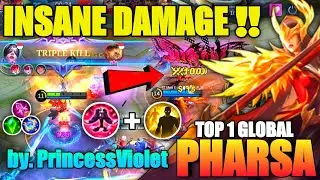 Pharsa Insane Deadly Ultimate And Flicker Best Combo !! Best Build 2022 | Top 1 Global Pharsa ~ MLBB