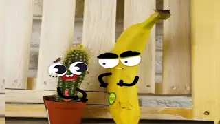 Funny Doodles banana in cactus story | OMG Doodles