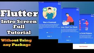Flutter Intro Screen With Animation | Easy and Full Tutorial