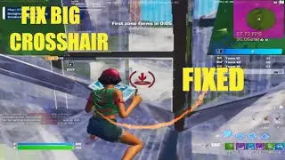 How To Fix Big Crosshair After The New Update In Fortnite!