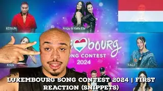 🇱🇺 LUXEMBOURG SONG CONTEST 2024 | FIRST REACTION (SNIPPETS) 🇱🇺