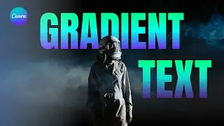 How to Create Gradient Text with an Outline in Canva | Easy Canva Tutorial