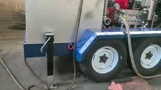 Trailer type high pressure water blasting machine 20000 Psi