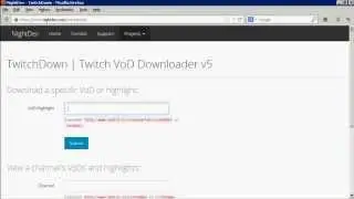 How to download and save another Twitch user's Video On Demands, highlights or past broadcasts
