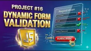 ✅ Project 16: Form Validation with Success Popup | JavaScript HTML CSS 