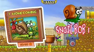 Snail Bob 1 - All Levels Gameplay 1-20 Part 1 Homecoming @ANGAMESTV