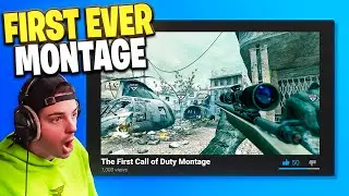 REACTING to my FIRST EVER Call of Duty Montage..