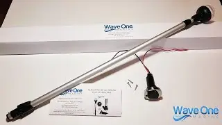 Wave One Marine | Adjustable Telescoping All-Around LED Anchor Light Set | USCG 2NM | 12 Volt DC