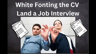 White Fonting can Land You a Job Interview