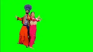 Punjabi Couple Dance Green screen, Punjabi Dance Green screen,