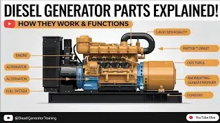 Diesel Generator Training | working principle of Electric Generator | parts of generators 