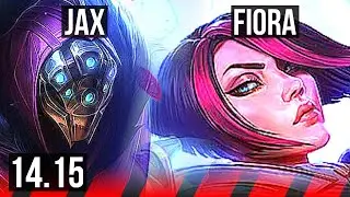 JAX vs FIORA (TOP) | 67% winrate, 14/2/2, Legendary | EUW Grandmaster | 14.15