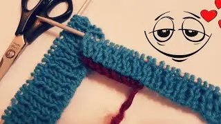Как вязать закругленный край, как у машинной вязки