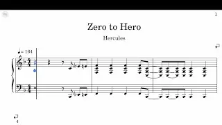 Hercules - Zero To Hero Sheet Music