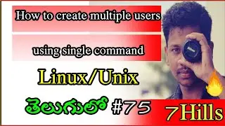 How to create multiple users using a single command | Linux in Telugu | Linux realtime Issues/Tasks